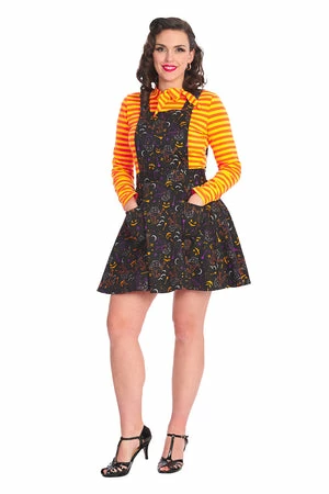 Banned All Hallows Cat Pinafore Dress - Image 4