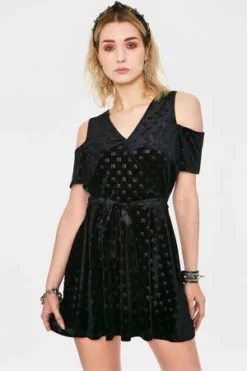 Jawbreaker Blame The Illuminati Cold Shoulder Dress