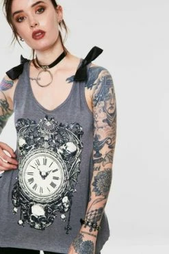 Jawbreaker Deathclock Top - Grey Or Black