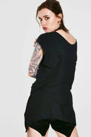 Jawbreaker Jersey Pleat Front Top - Image 2