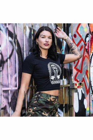 Toxico Nun Cropped Tee - Image 2