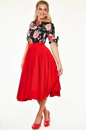 Voodoo Vixen Rosabeth Floral Knit Top - Image 3