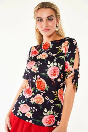 Voodoo Vixen Rosabeth Floral Knit Top - Image 4