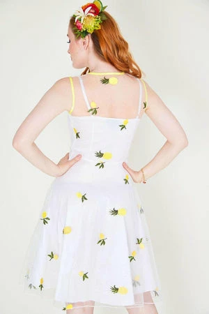 Voodoo Vixen Stacey Pineapple Flared Dress - Image 2