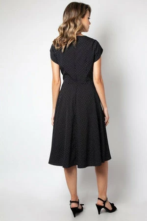 Voodoo Vixen Tabby Polka Dot Tea Dress - Image 11