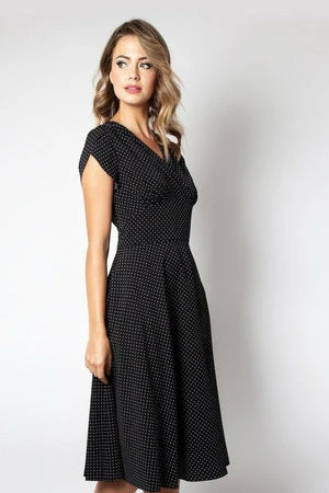 Voodoo Vixen Tabby Polka Dot Tea Dress - Image 12