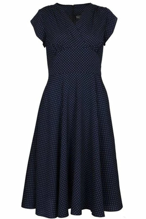 Voodoo Vixen Tabby Polka Dot Tea Dress - Image 15