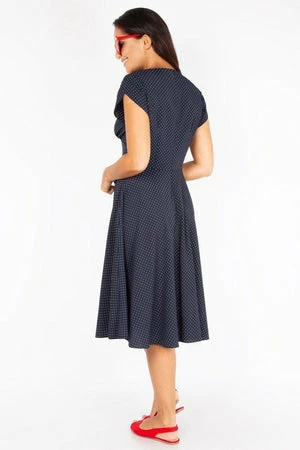 Voodoo Vixen Tabby Polka Dot Tea Dress - Image 17