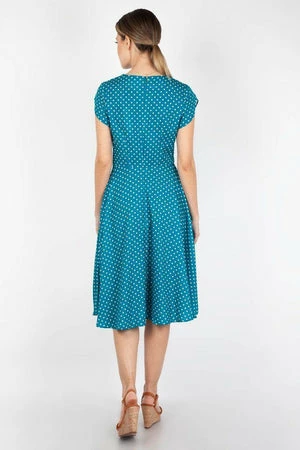 Voodoo Vixen Tabby Polka Dot Tea Dress - Image 4