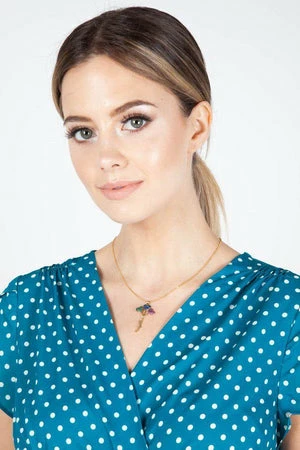 Voodoo Vixen Tabby Polka Dot Tea Dress - Image 7