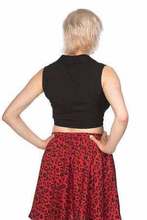 Banned Bat Winged Collar Tie Blouse - Image 2