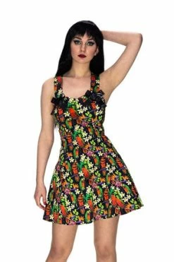 Dr Faust Birds Of Paradise Mini Dress - Avery