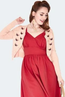 Voodoo Vixen Butterfly Embroidered Cardigan