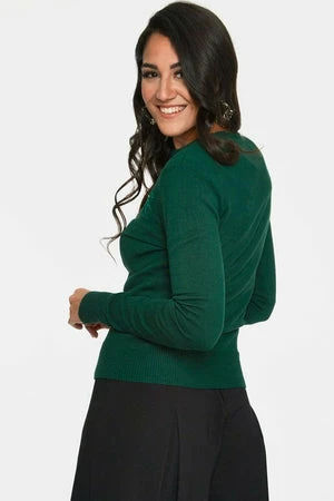 Voodoo Vixen Bonita Velvet Floral Applique With Pearl Detail Cardigan - Image 2