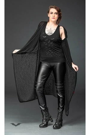 Queen Of Darkness Cardigan With Tapered Sleeves - Image 3