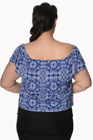 Banned Celestial Off Shoulder Plus Size Top - Image 2