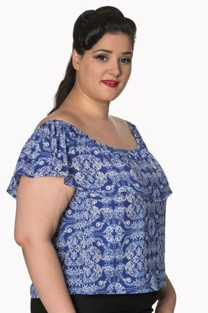 Banned Celestial Off Shoulder Plus Size Top - Image 3