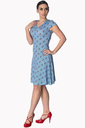 Banned Cherry Love Cap Sleeve Dress - Image 3