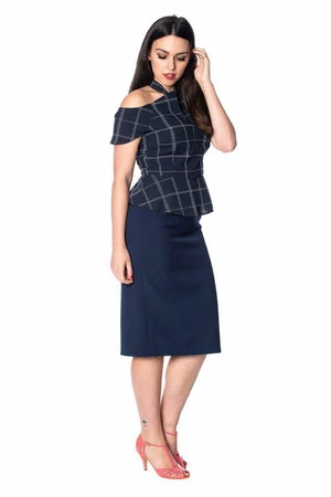 Banned Chill Checks Peplum Top - Image 4