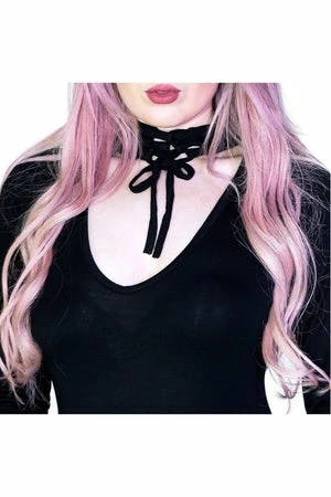 Dr Faust Choker Bodycon Black Mini Dress - Darcey - Image 3