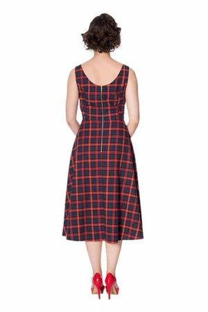 Banned Christmas Check Dress - Image 2