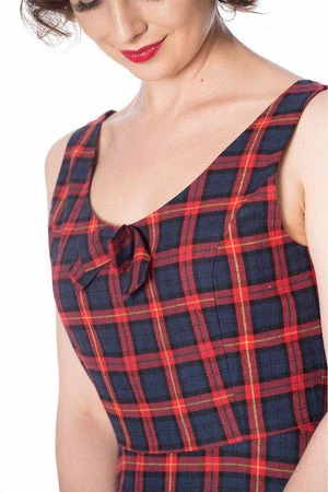 Banned Christmas Check Dress - Image 4