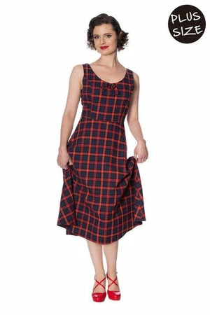 Banned Christmas Check Dress - Image 5