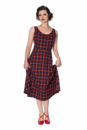 Banned Christmas Check Dress