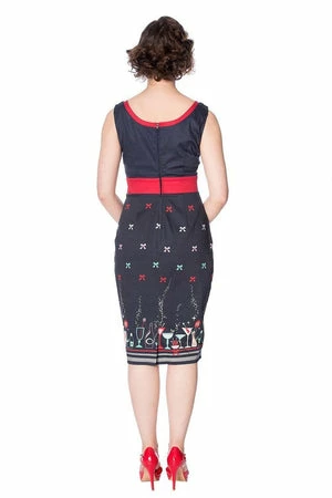 Banned Christmas Cocktails Pencil Dress - Image 2