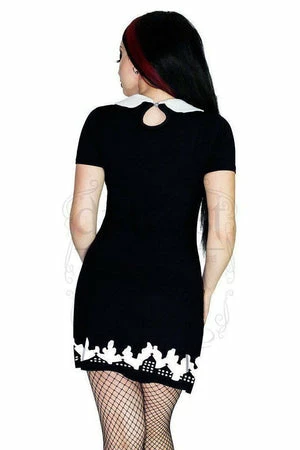 Dr Faust Church Burning Black Mini Dress - Shiloh - Image 2