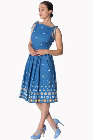 Banned Daisy Chain 50s Tie Sun Dress - Image 3