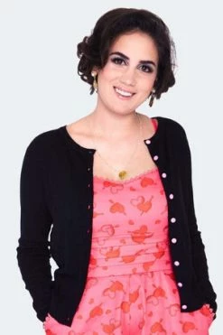 Voodoo Vixen Dark Floral Emb Cardigan