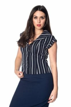 Banned Deckchair Stripe 1920s Top