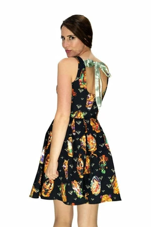 Dr Faust Diamonds And Characters Black Mini Dress - Ariana - Image 2