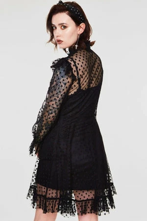 Jawbreaker Don't Mesh With My Heart Ruffled Skater Dress - Image 2