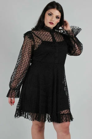 Jawbreaker Don't Mesh With My Heart Ruffled Skater Dress - Image 6