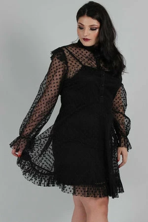 Jawbreaker Don't Mesh With My Heart Ruffled Skater Dress - Image 8