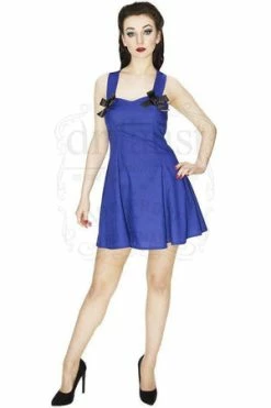 Dr Faust Electric Blue Mini Summer Dress - Layla