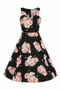 Banned English Rose Fit & Flare Dress