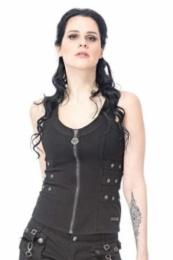 Queen Of Darkness Figure-Hugging Gothic Top