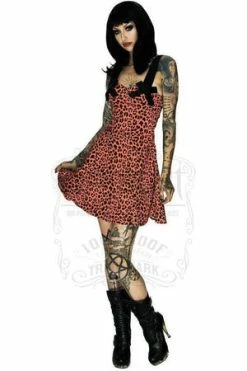 Dr Faust Fire Leopard Mini Dress - Jessica