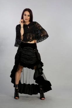 Burleska Francesca Gothic Bolero In Black Lace