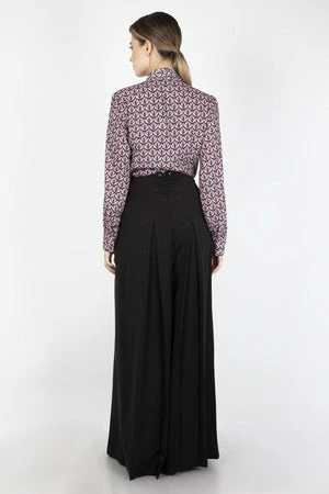 Voodoo Vixen Gabby Crepe Long Sleeve Bow Top - Image 7