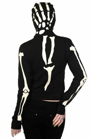 Banned Glow In The Dark Skeleton Hand Hoodie - Image 2