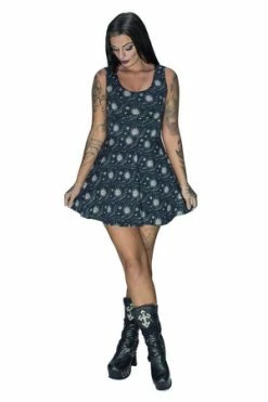 Dr Faust Gothic Ouija Board Mini Dress - Esme
