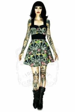 Dr Faust Hieroglyphs Print Mini Dress - Anaya