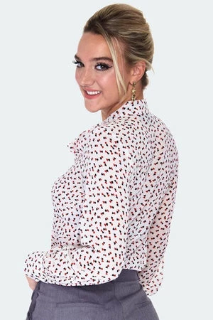 Voodoo Vixen Hope Inseparable Love Hearts Blouse - Image 5