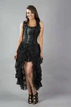 Burleska Isabella High Low Corset Dress In King Brocade