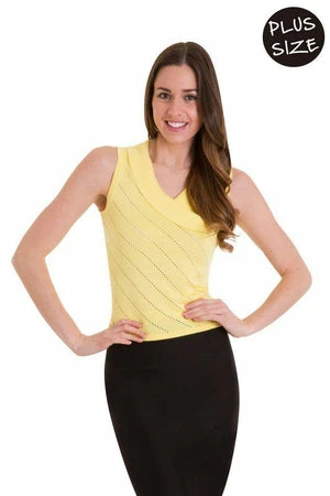 Banned It’s A Wrap Pointelle Knit Top - Image 10