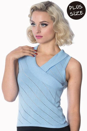 Banned It’s A Wrap Pointelle Knit Top - Image 15